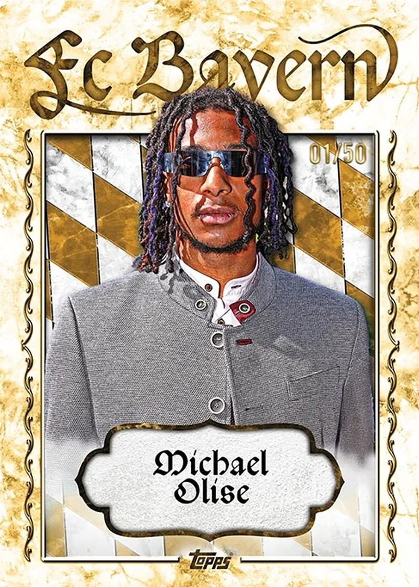 Cartonaș exemplu din Topps Cardtober Fest FC Bayern München: Michael Olise