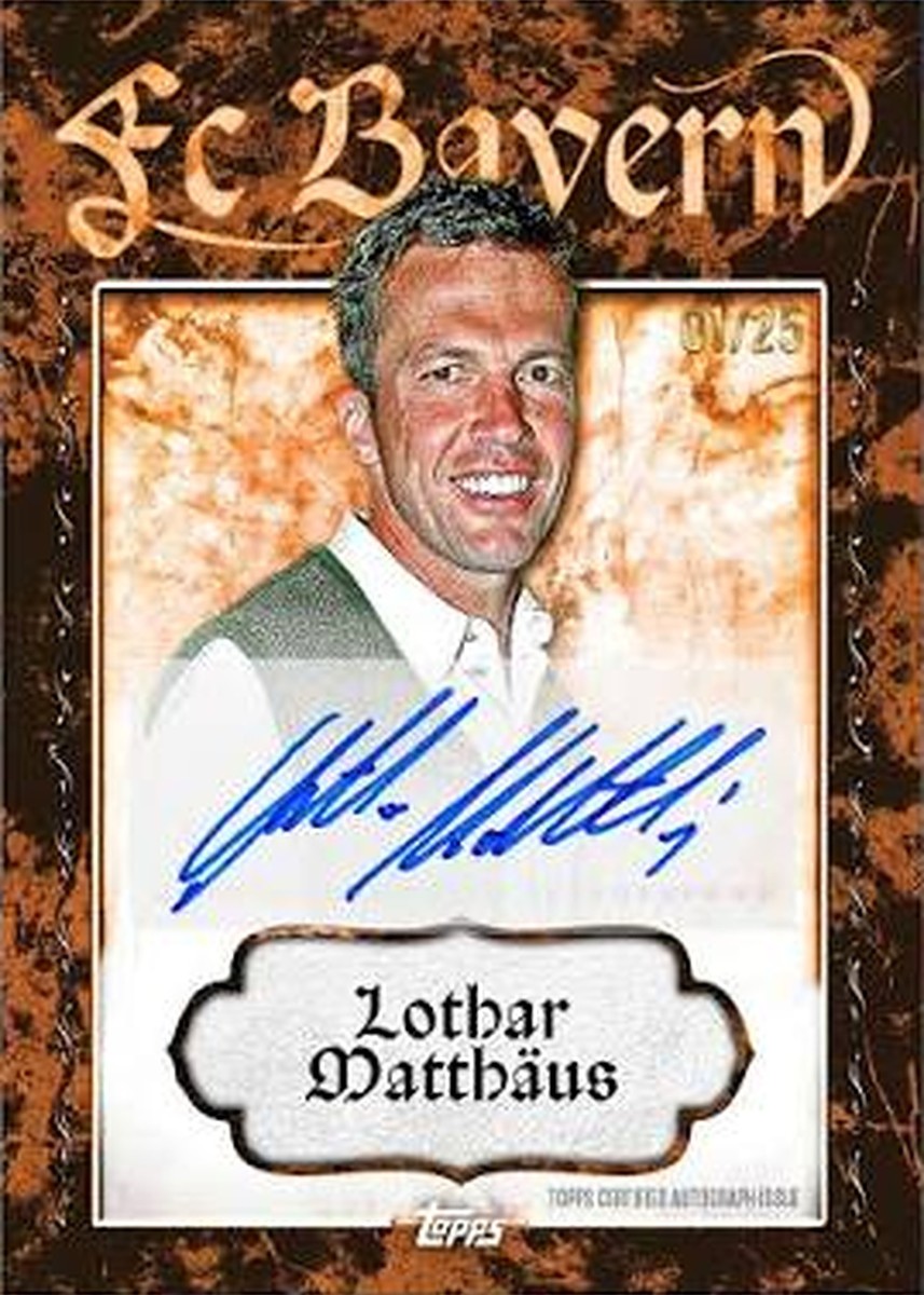 Cartonaș exemplu din Topps Cardtober Fest FC Bayern München: Lothar Matthäus