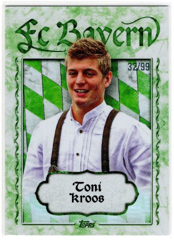 Toni Kroos · Numerotat · 32/99, fața cartonașului scanată