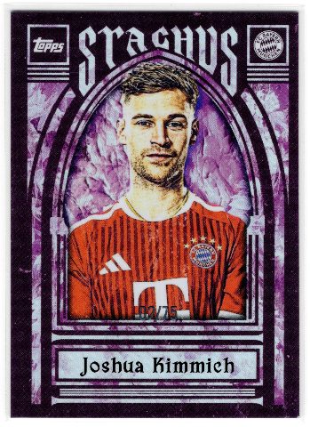 Joshua Kimmich · Numerotat · 02/75, fața cartonașului scanată