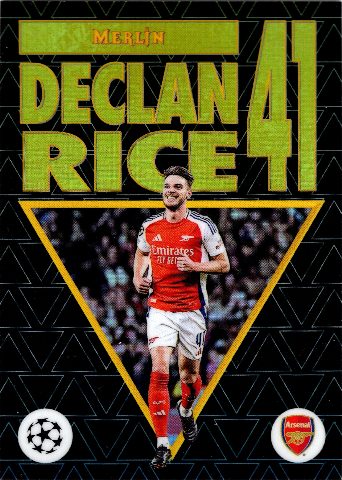 Declan Rice · Insert, fața cartonașului scanată