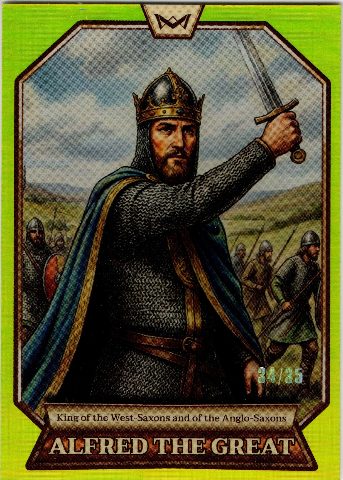 Alfred the Great · Numerotat · 34/35, fața cartonașului scanată